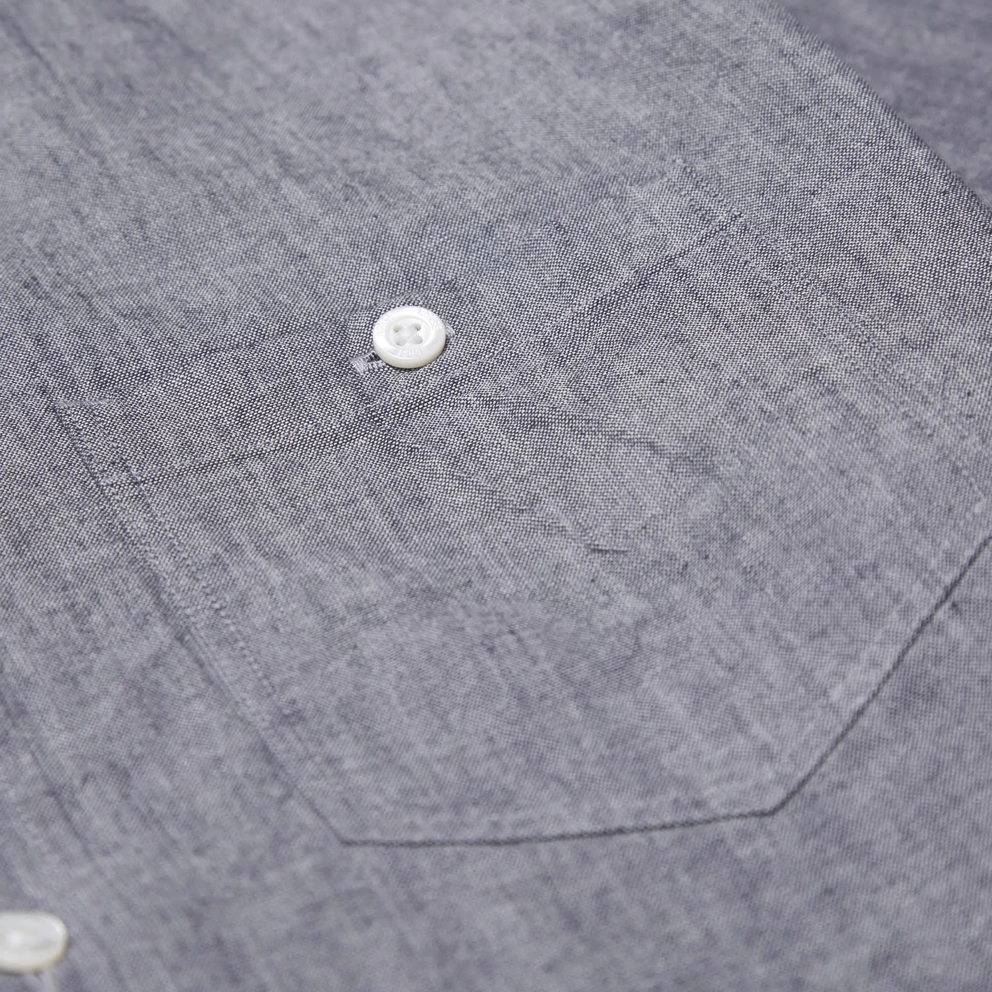 Norse Projects Button Down Anton Chambray ShirtDark Navy