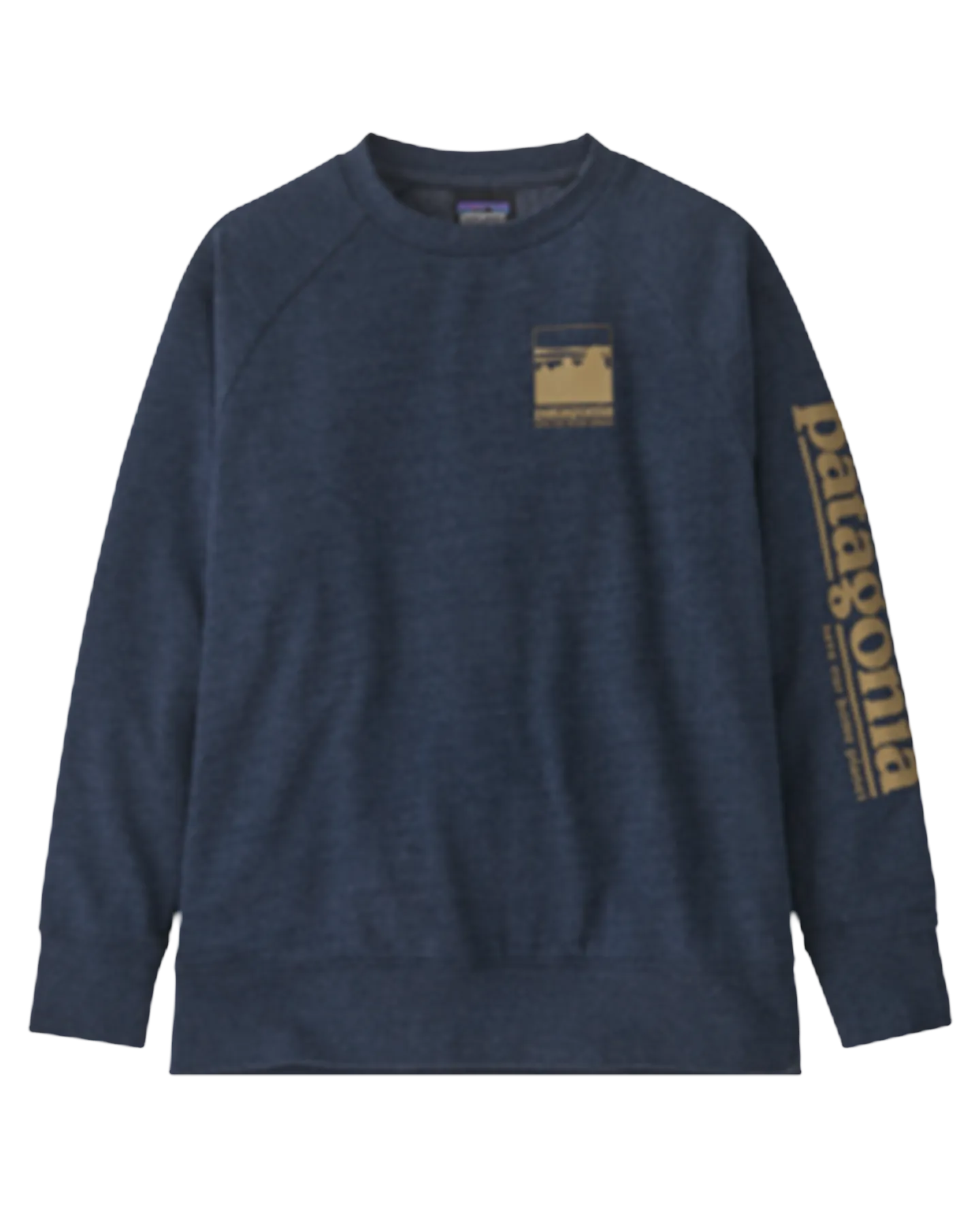 Patagonia Kids' Light Weight Crew Sweatshirt - Alpine Icon: New Navy