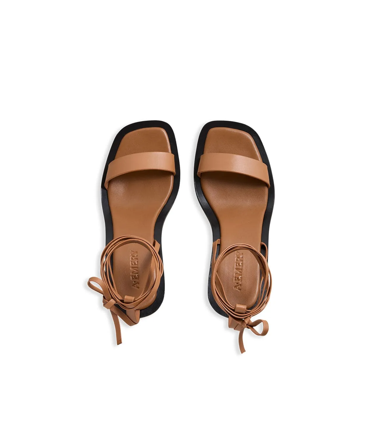 PORTER HEELED SANDAL- DEEP TAN