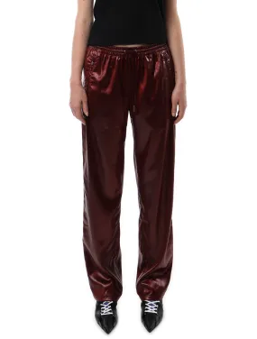 PRISCAVera Liquid Satin Track Pants