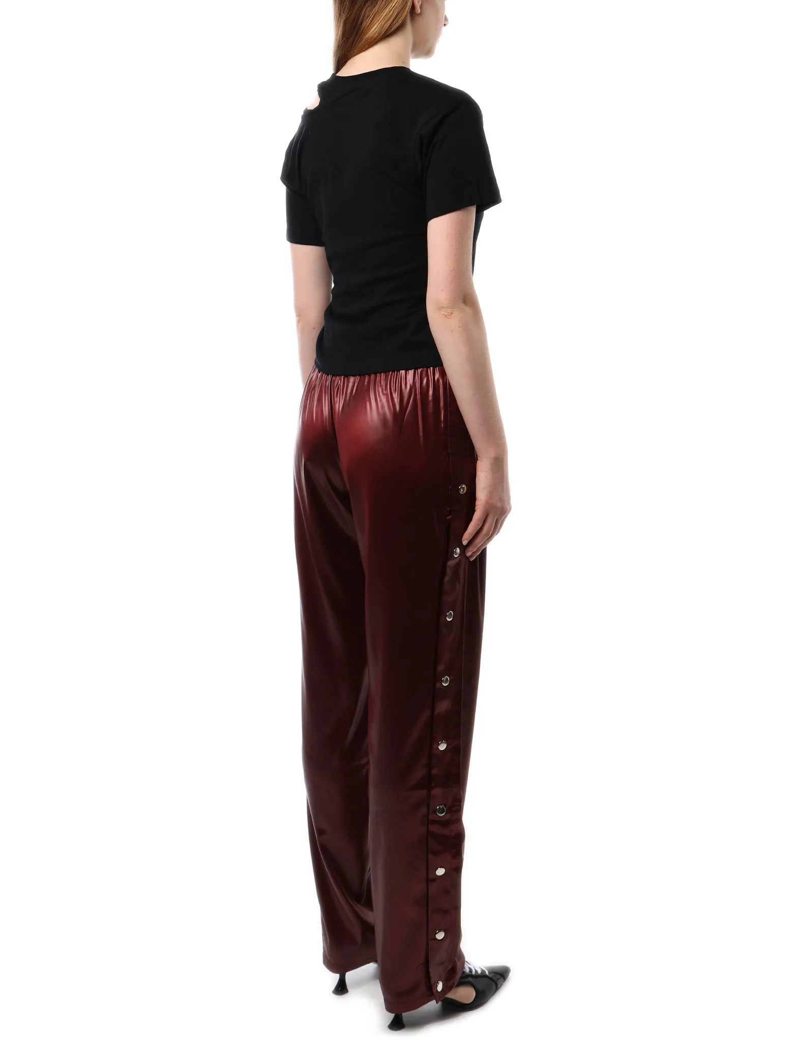 PRISCAVera Liquid Satin Track Pants