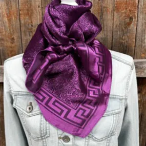 Purple Jacquard Wild Rag