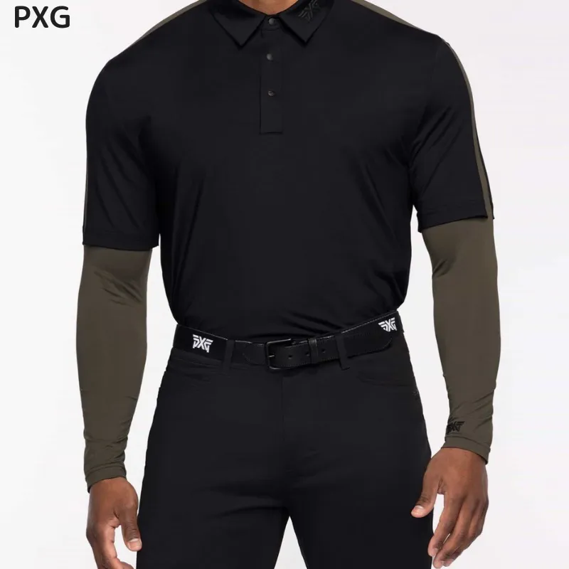 PXG  |Long Sleeves Plain Logo Polos