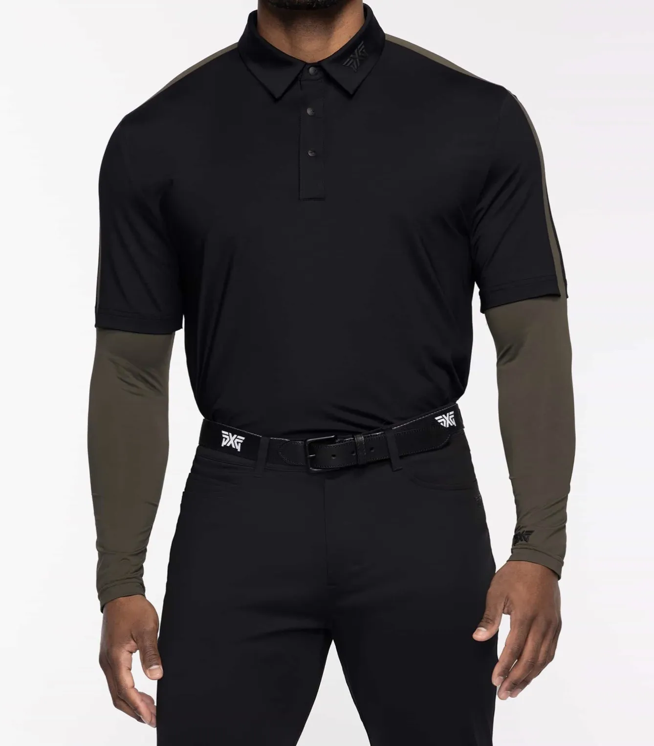 PXG  |Long Sleeves Plain Logo Polos