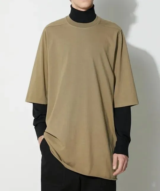 RICK OWENS  |Pullovers Street Style Plain Cotton Short Sleeves Logo