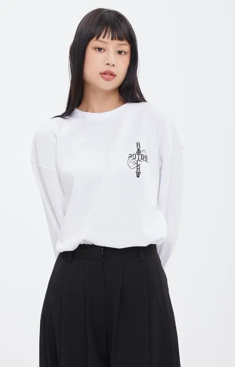 ROMANTIC CROWN  |Unisex Street Style Collaboration Long Sleeves Plain