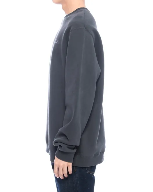 RVCA  |Long Sleeves Plain Logo Sweatshirts