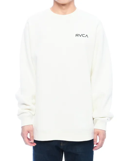 RVCA  |Long Sleeves Plain Logo Sweatshirts