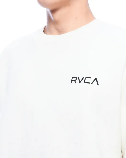 RVCA  |Long Sleeves Plain Logo Sweatshirts