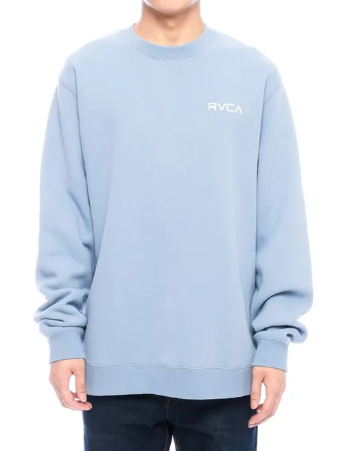 RVCA  |Long Sleeves Plain Logo Sweatshirts