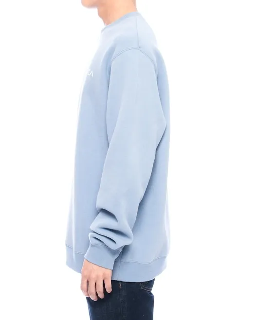 RVCA  |Long Sleeves Plain Logo Sweatshirts