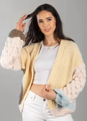 Saachi- Hand Crocheted Pastel Cardigan