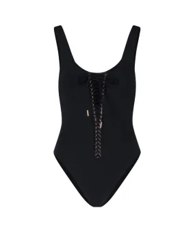 Saint Laurent Saharienne Braid-Detailed Swimsuit