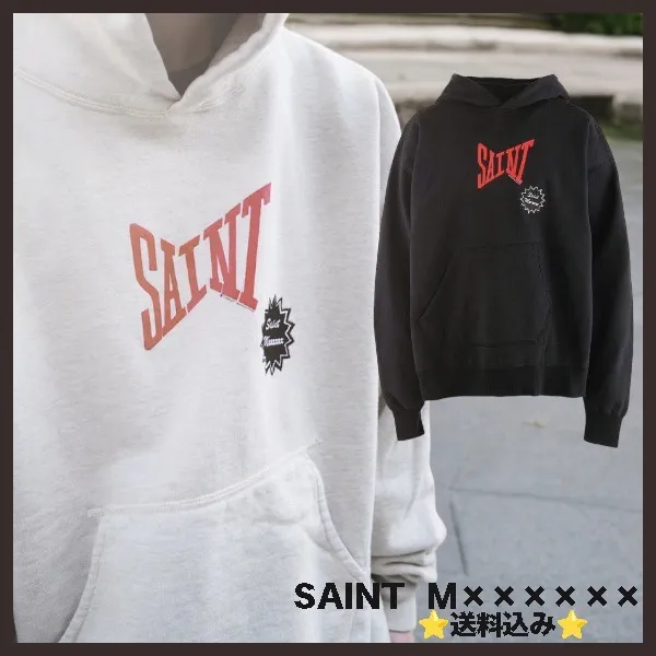 Saint Mxxxxxx  |Pullovers Unisex Street Style Long Sleeves Plain Cotton Logo