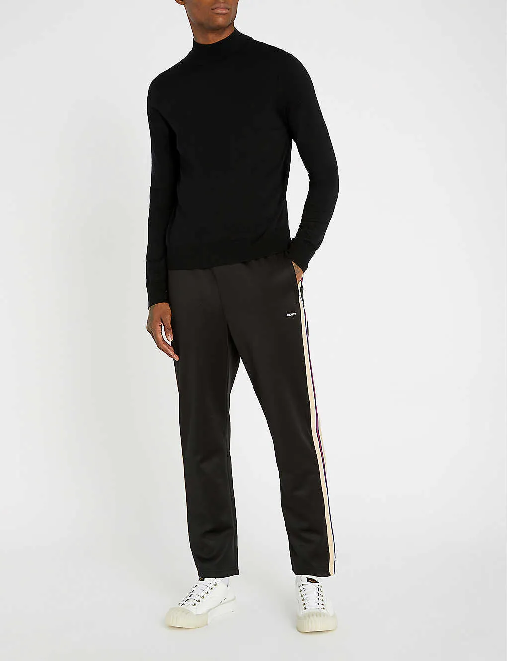 sandro  |Wool Long Sleeves Plain Sweaters