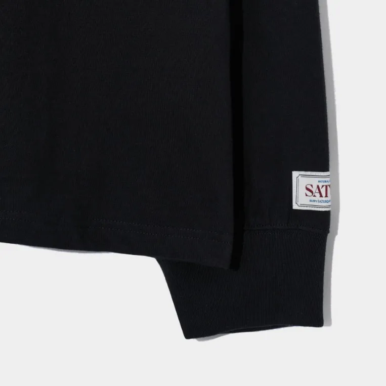 SATUR  |Unisex Street Style Long Sleeves Plain Cotton