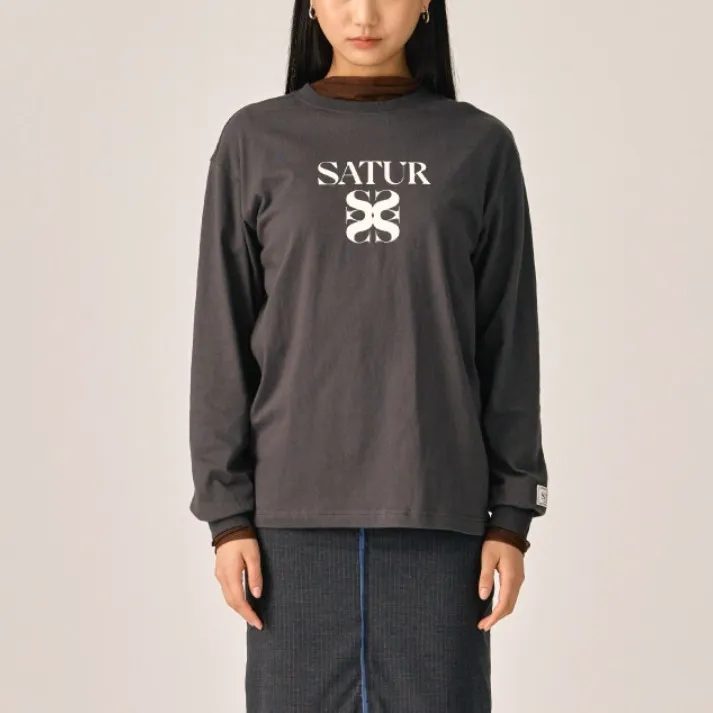 SATUR  |Unisex Street Style Long Sleeves Plain Cotton