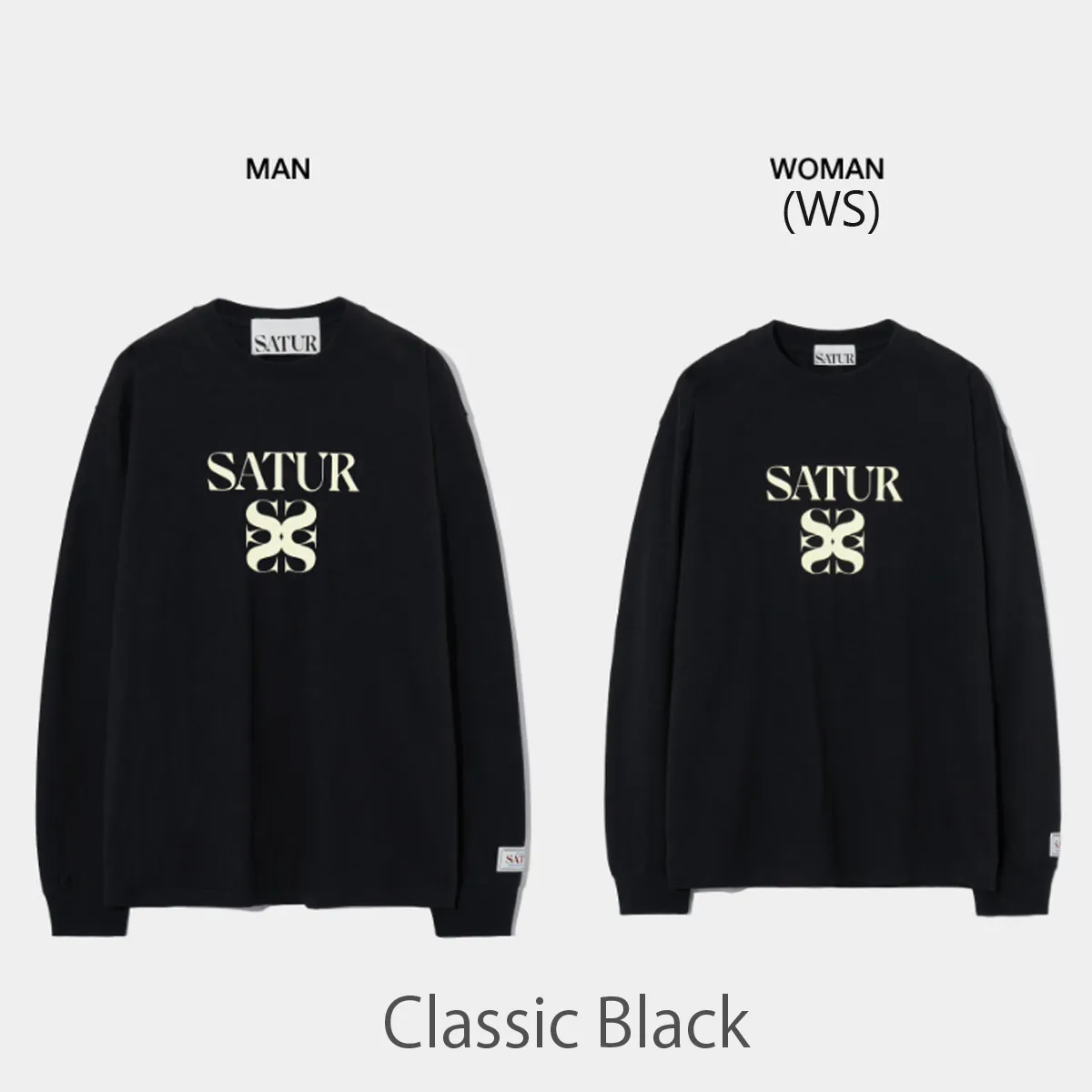 SATUR  |Unisex Street Style Long Sleeves Plain Cotton