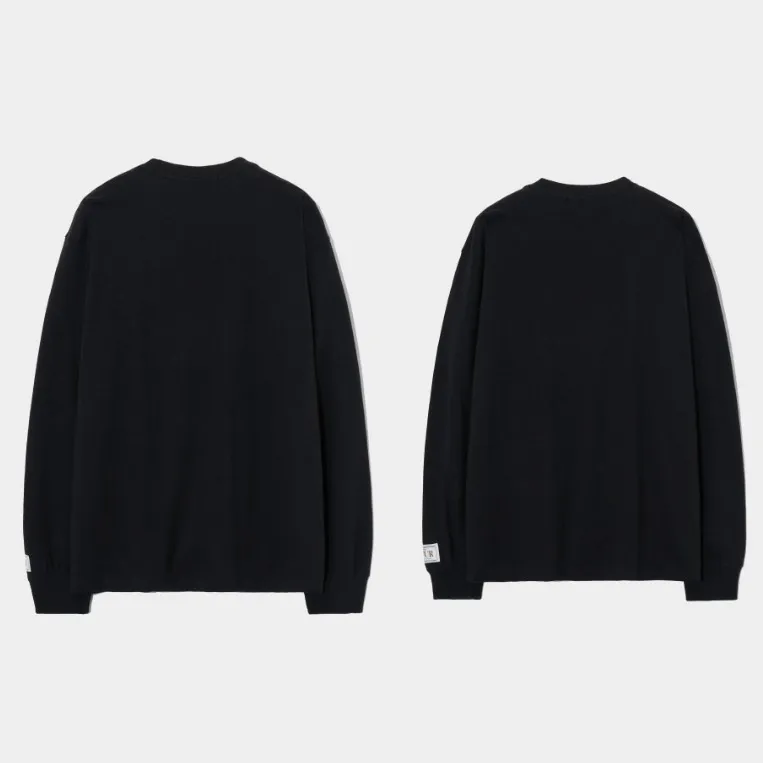 SATUR  |Unisex Street Style Long Sleeves Plain Cotton