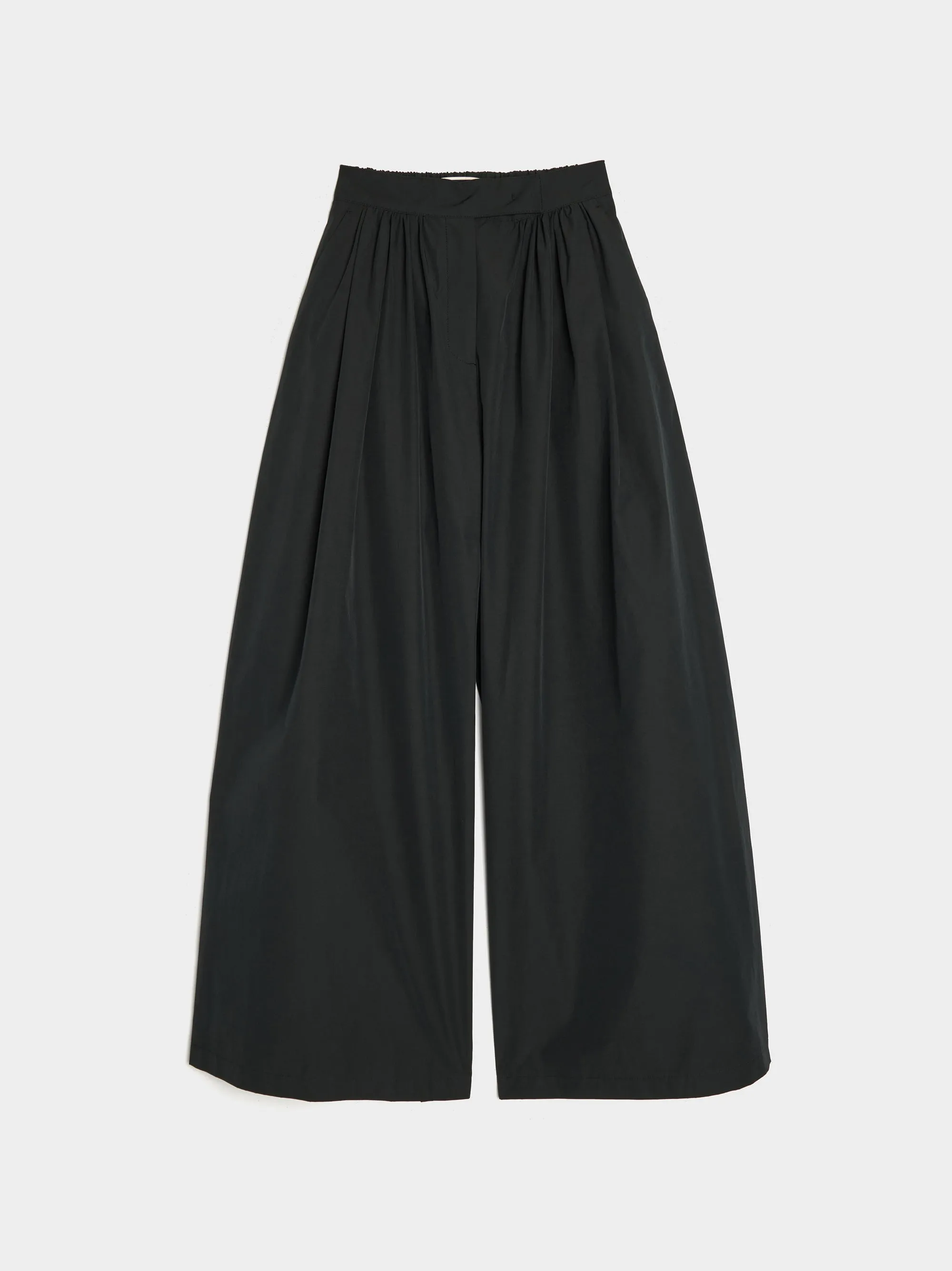 Shirring Banding Pants, Black