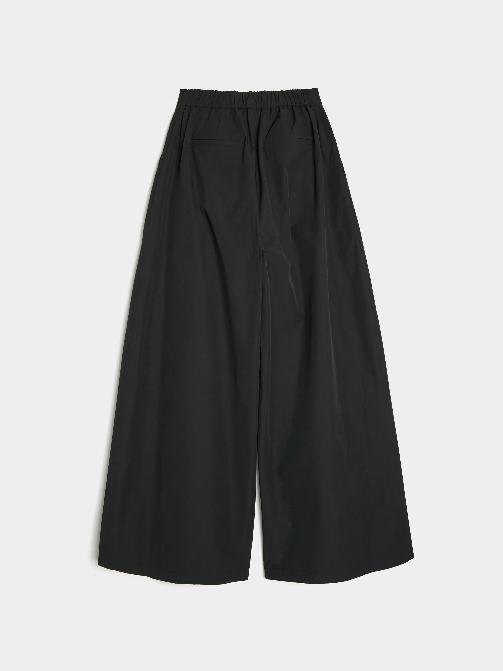 Shirring Banding Pants, Black