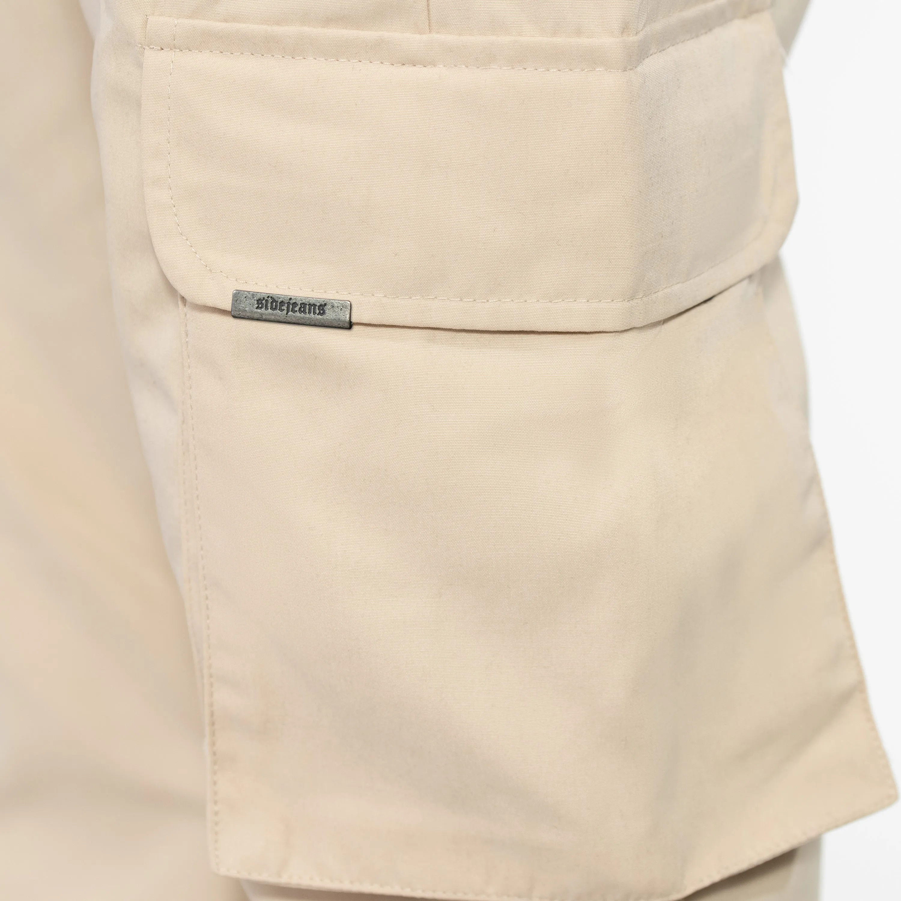 SIDEJEANS CARGO PANTS BEIGE