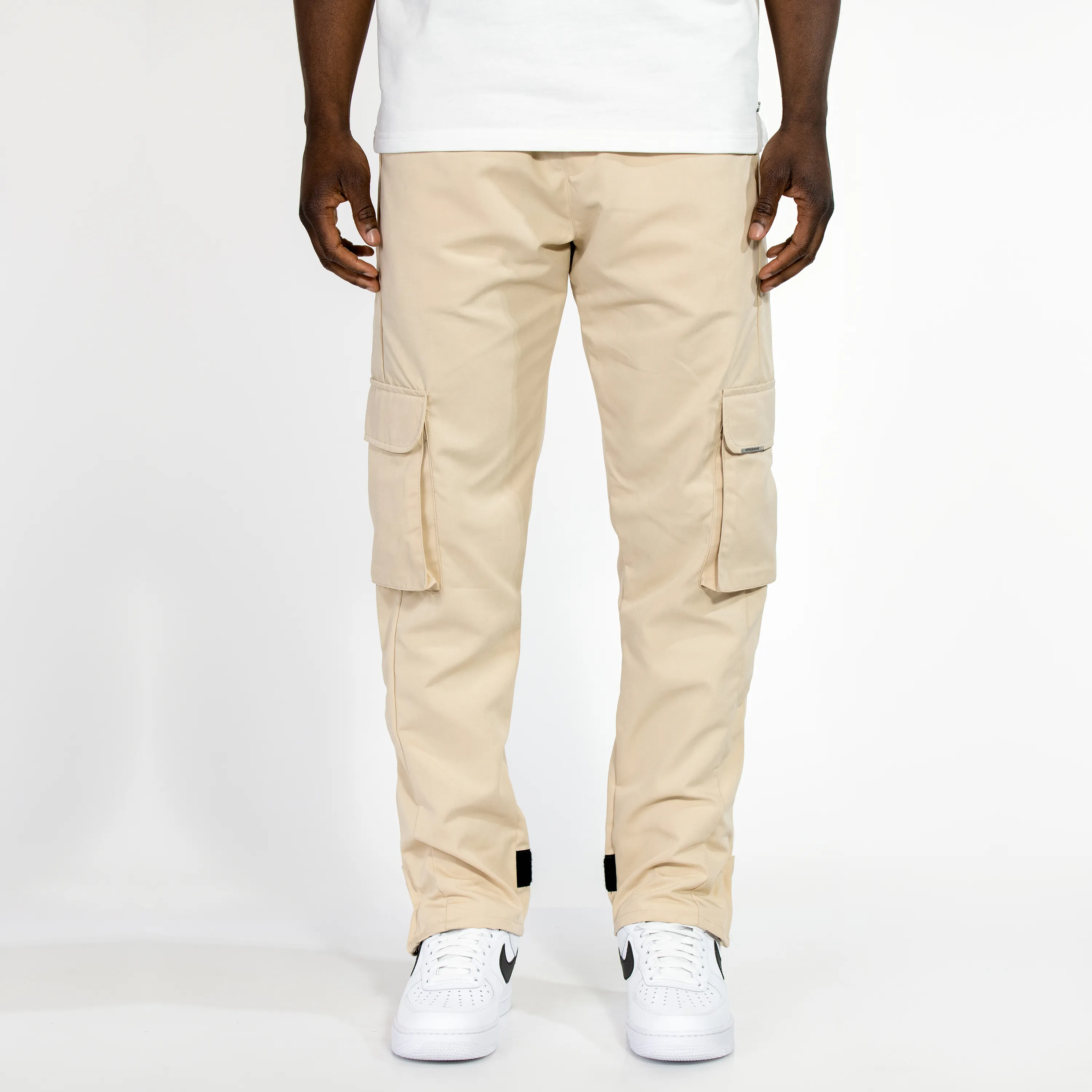 SIDEJEANS CARGO PANTS BEIGE