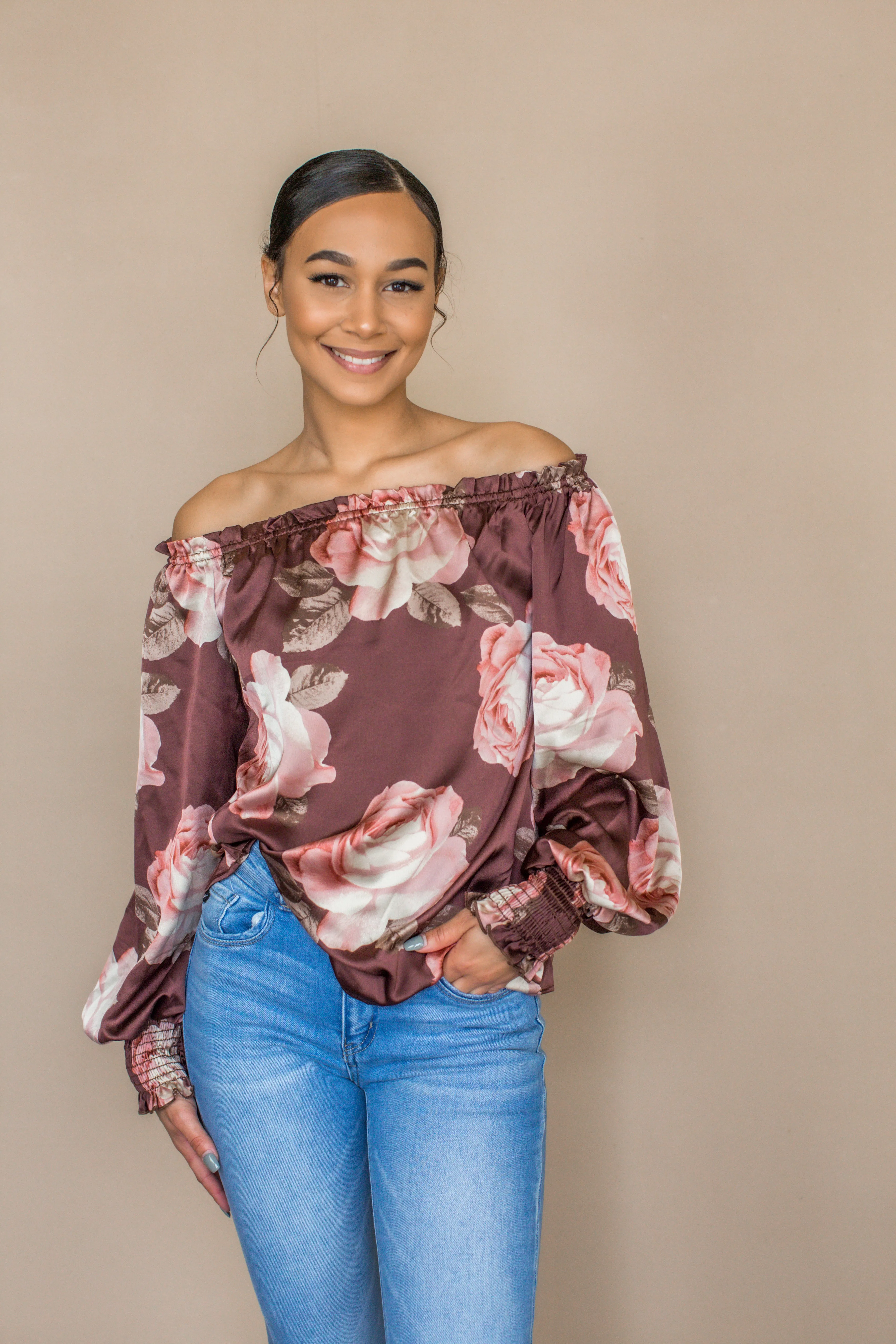 Sienna Floral Off Shoulder Top