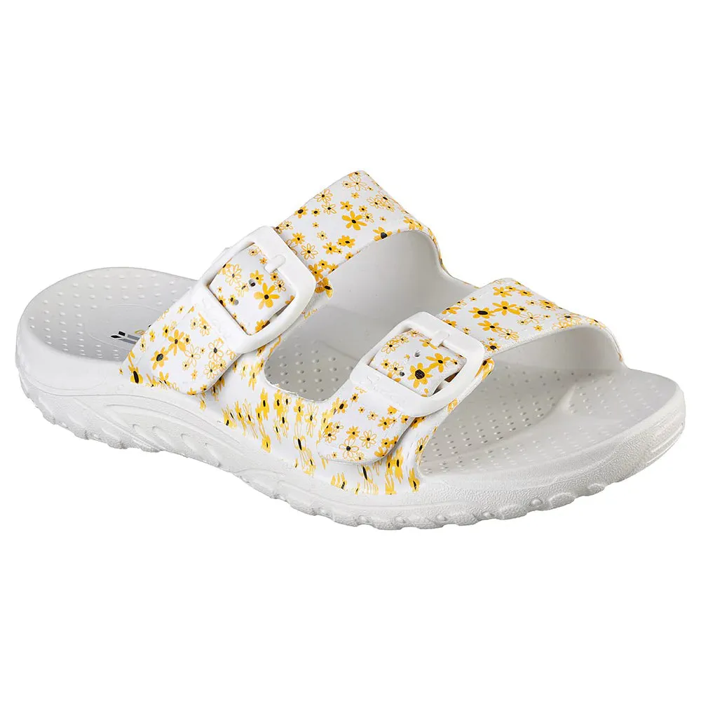 SKECHERS Women's Reggae-Lil Daisies Slipper (White)