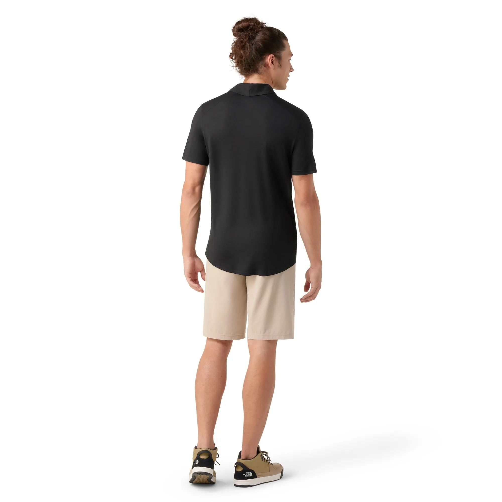 Smartwool Mens Short Sleeve Button Down In Black