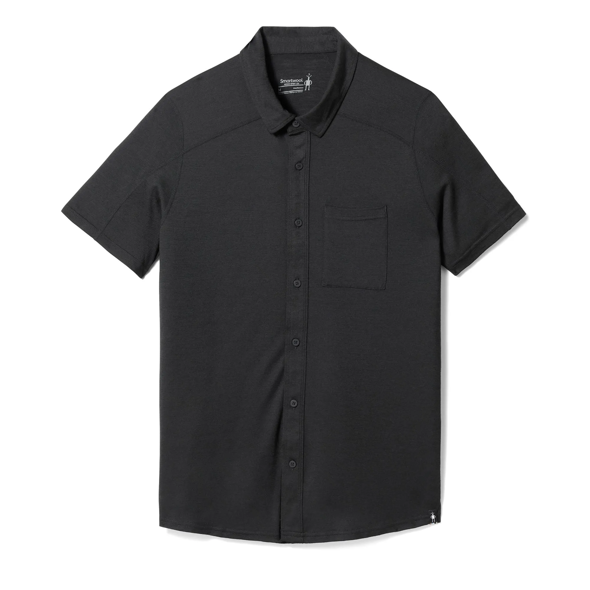 Smartwool Mens Short Sleeve Button Down In Black