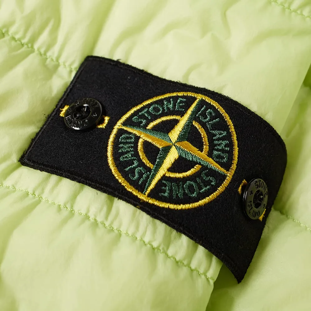 Stone Island Garment Dyed Micro Down Shirt JacketPistacchio