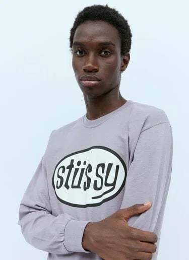 STUSSY  |Crew Neck Street Style Long Sleeves Cotton