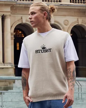 STUSSY  |Pullovers Stripes Street Style Cotton Logo Skater Style