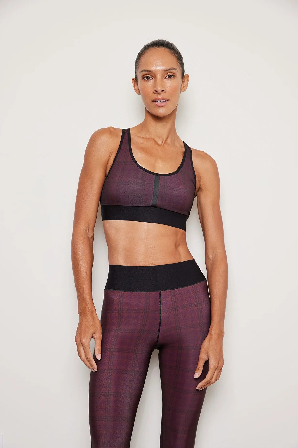 Tartan Leather Luna Bra