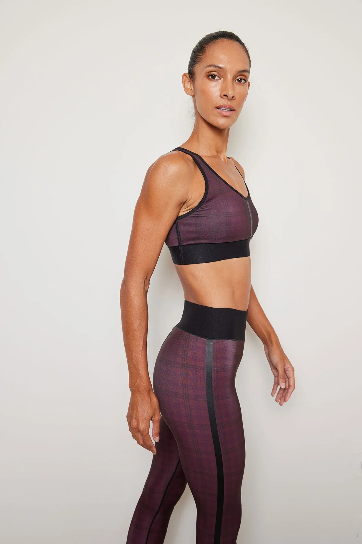 Tartan Leather Luna Bra