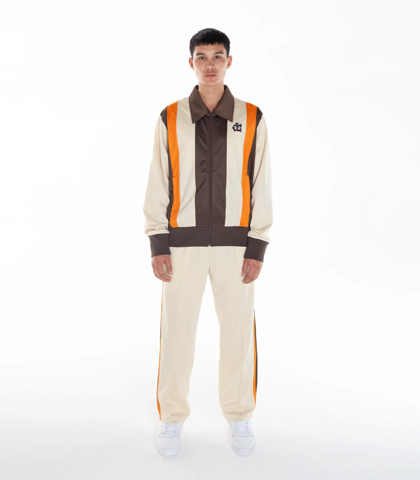 TEAM TRACK PANTS - BROWN