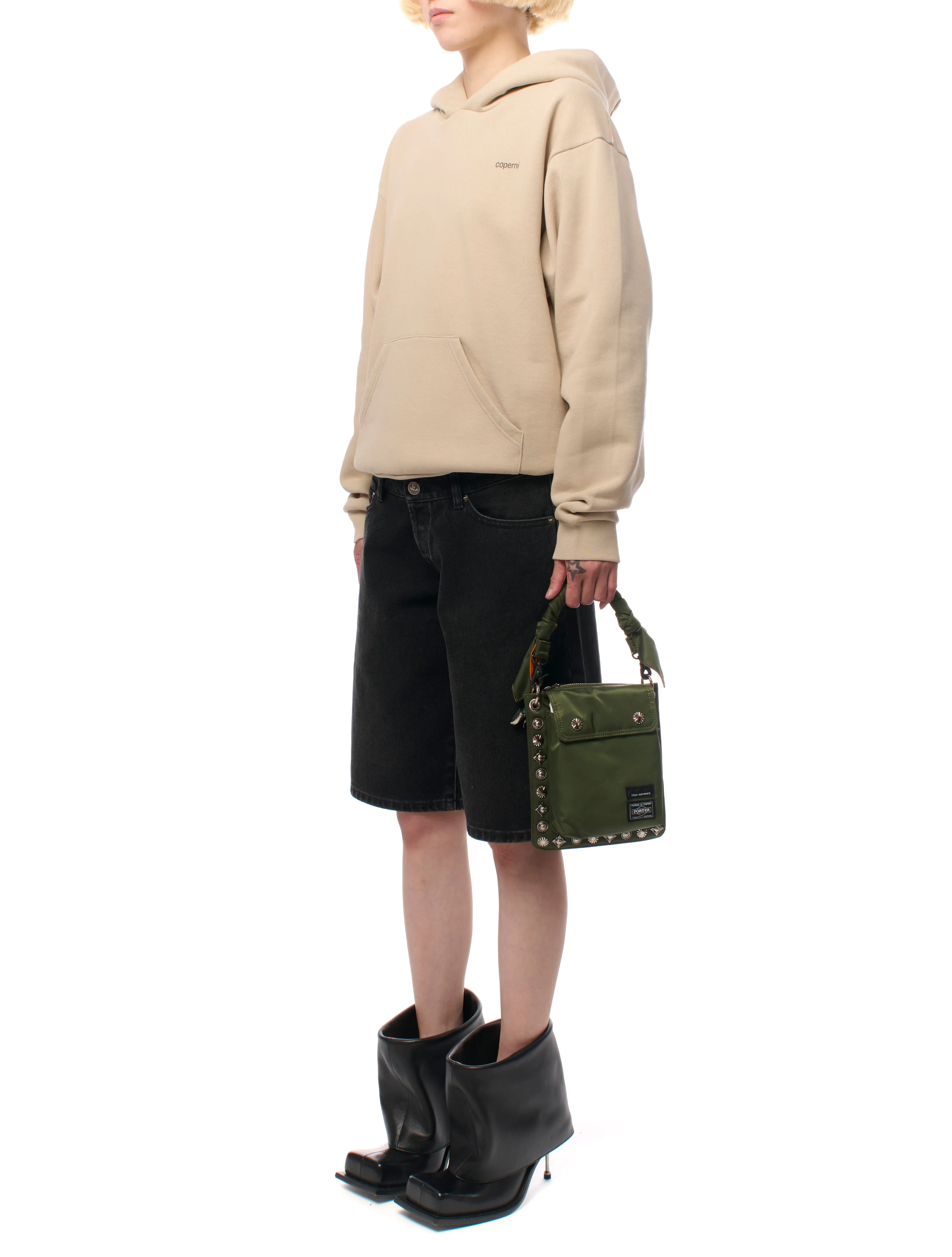 Toga X Porter Green Shoulder Pouch