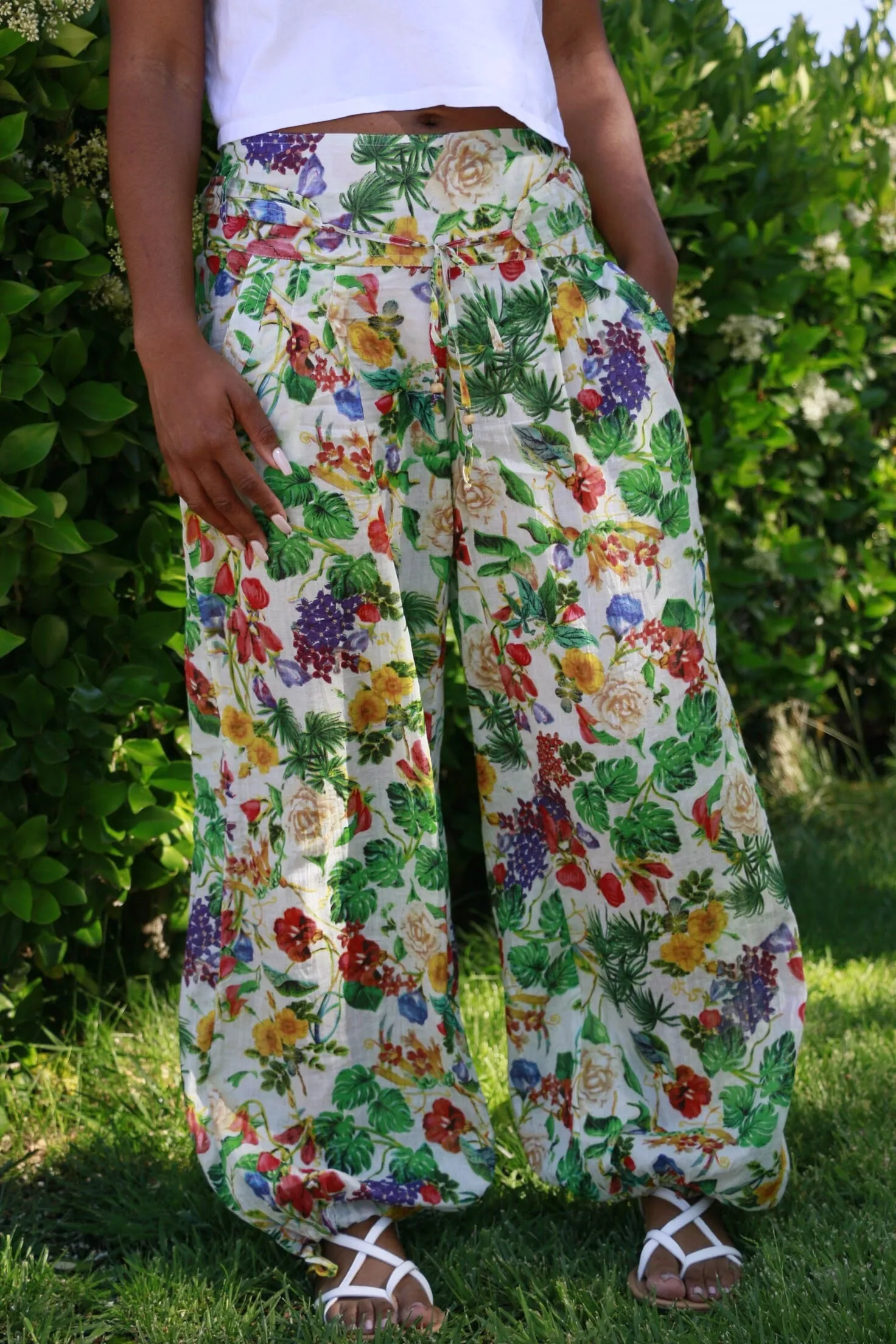 Tropical Breeze Cotton Pants