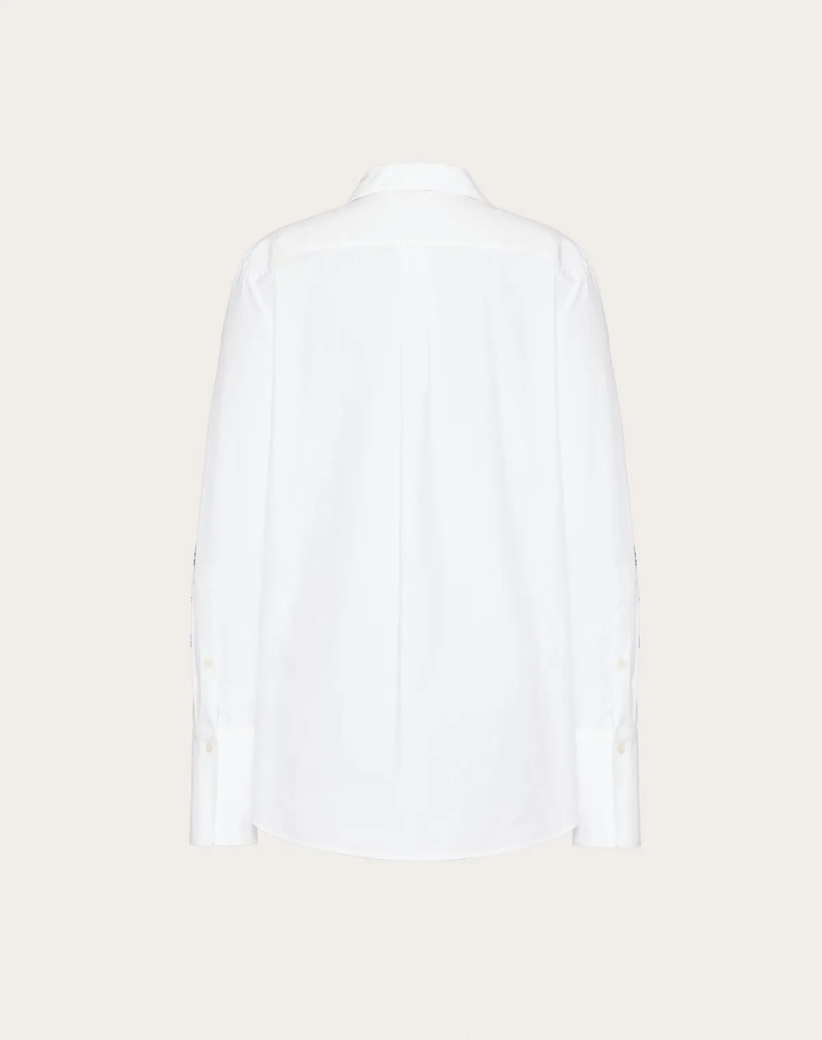 VALENTINO  |Embroidered Cotton Popeline Shirt