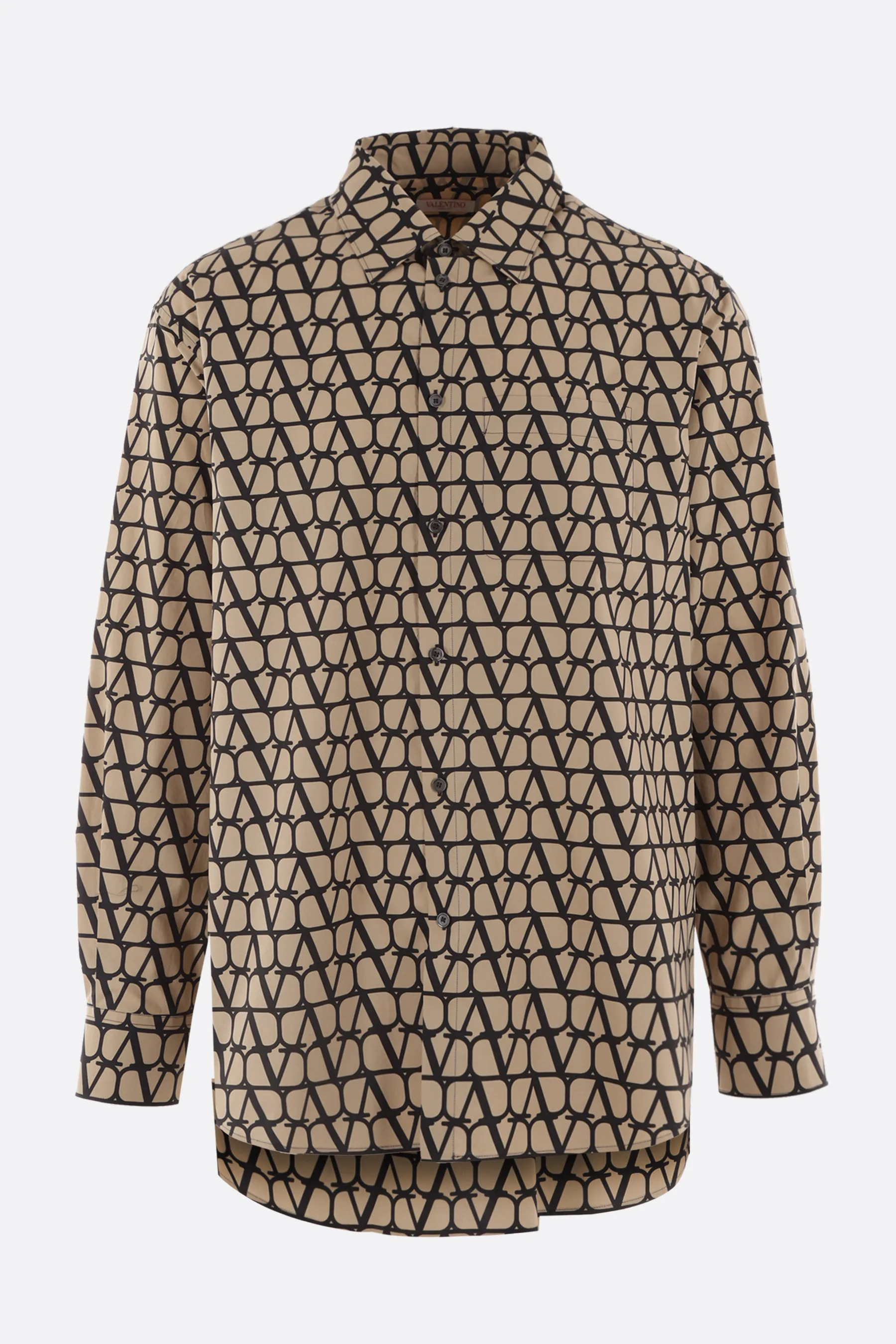 VALENTINO  |Long Sleeves Logo Luxury Shirts