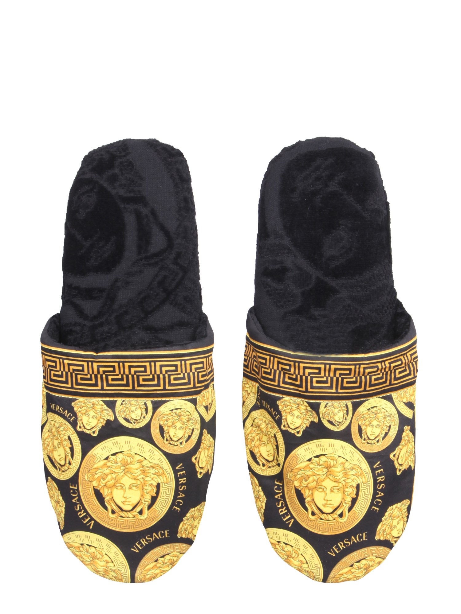 VERSACE    MEDUSA AMPLIFIED COTTON SLIPPERS