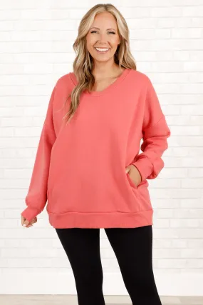 Very Special Sweatshirt, Deep Coral