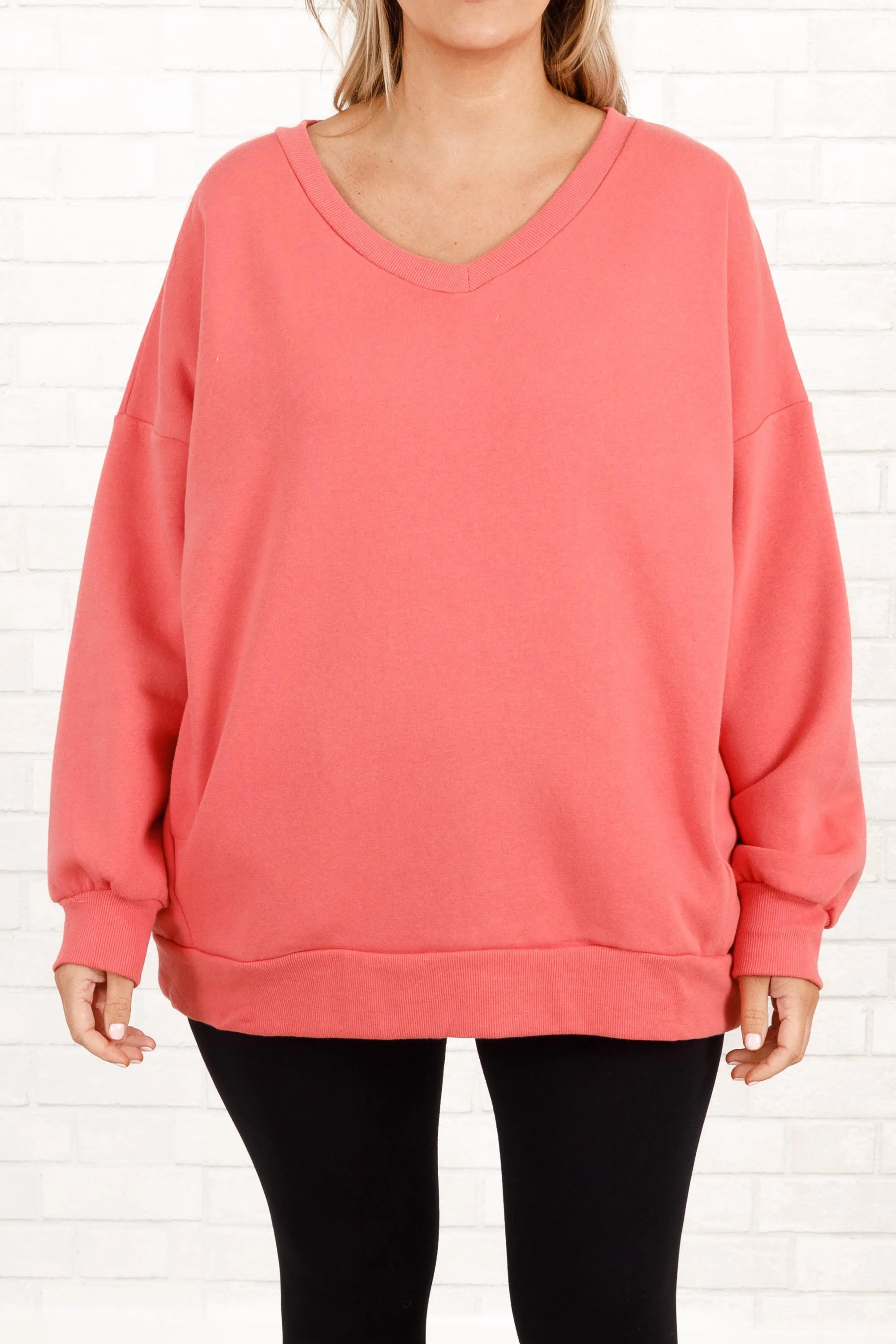 Very Special Sweatshirt, Deep Coral