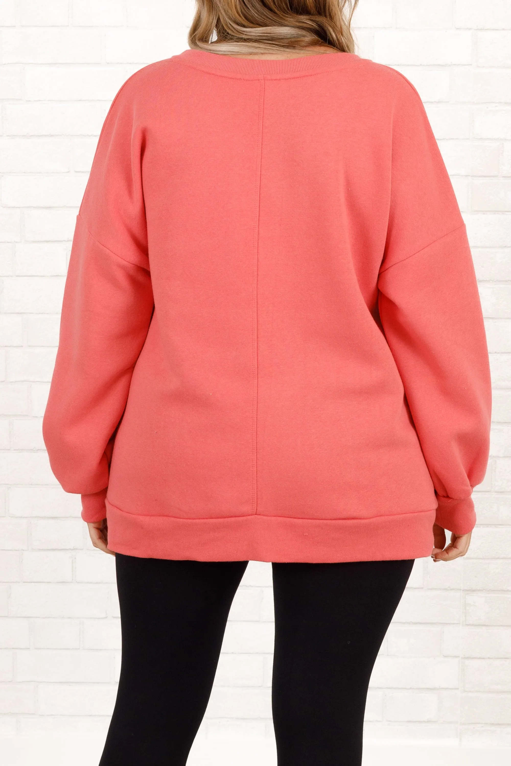 Very Special Sweatshirt, Deep Coral