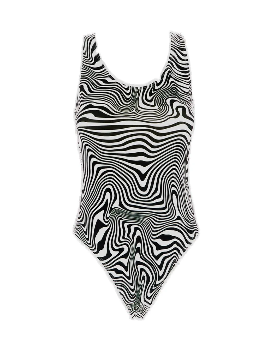 Vetements Zebra Printed One-Piece Swimsuit