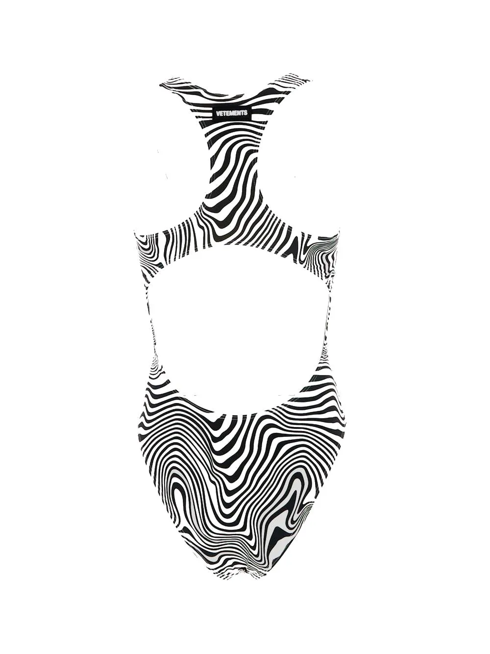 Vetements Zebra Printed One-Piece Swimsuit