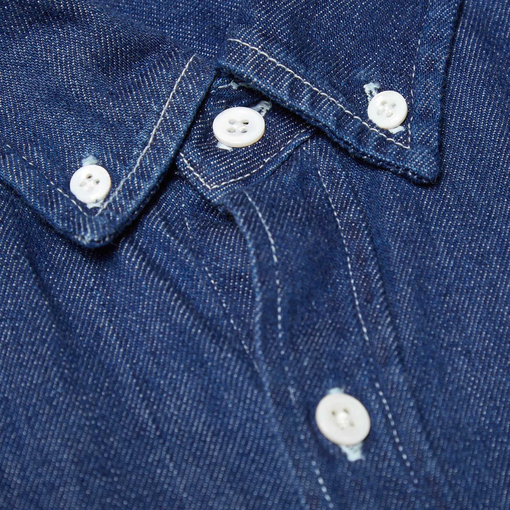 Wacko Maria Button Down Type 1 Denim ShirtBlue