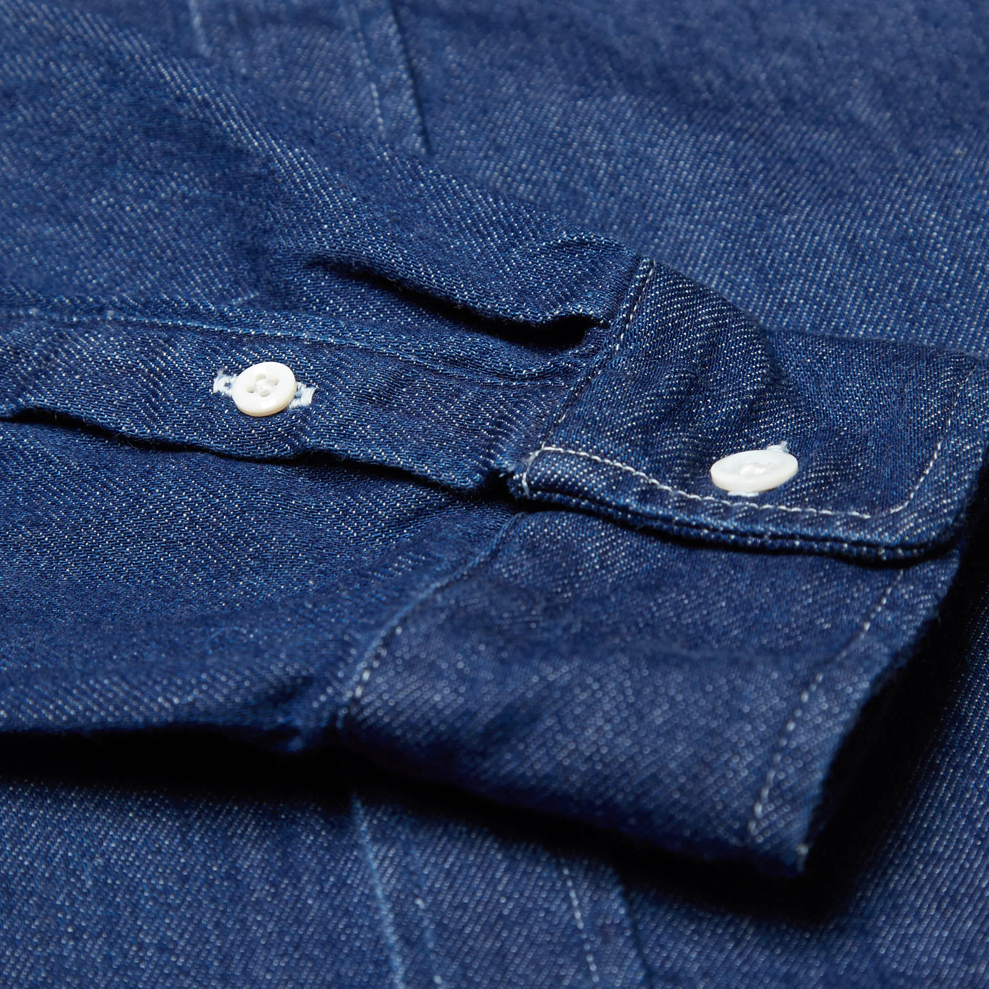 Wacko Maria Button Down Type 1 Denim ShirtBlue