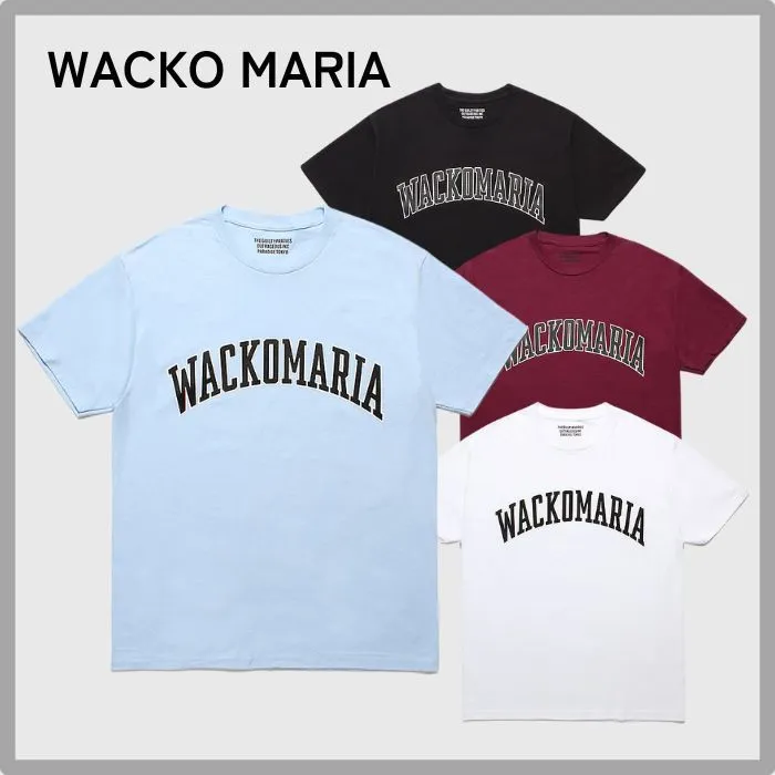 WACKO MARIA  |Pullovers Unisex Street Style Plain Cotton Short Sleeves